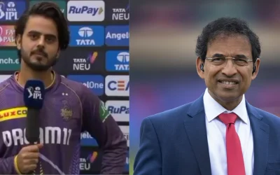 WATCH: Nitish Rana’s funny “middle finger” response to Harsha Bhogle’s query in IPL 2024