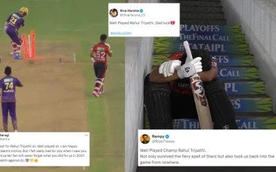 IPL 2024: Fans express sympathy with Rahul Tripathi following his unfortunate run-out in KKR vs SRH match