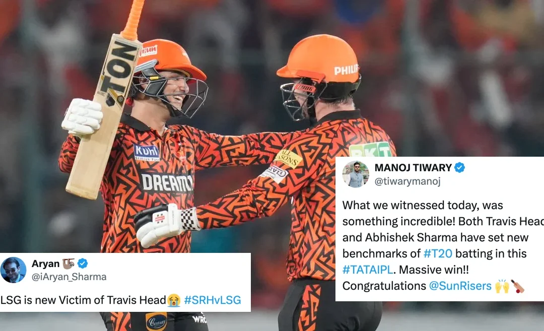 Twitter erupts as Travis Head and Abhishek Sharma punish LSG to register record win for SRH | IPL 2024