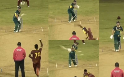 WATCH: Shamar Joseph cleans up David Warner with a beauty in WI vs AUS T20 World Cup warm-up fixture