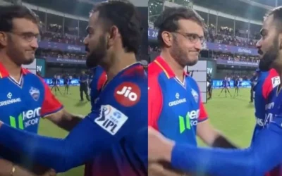 IPL 2024 [WATCH]: Sourav Ganguly’s courteous gesture towards Virat Kohli after RCB vs DC clash