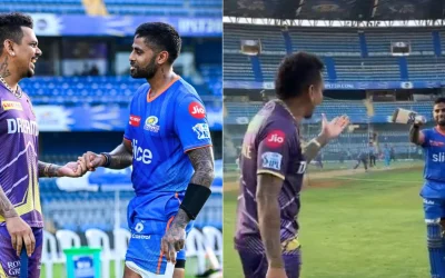 IPL 2024 [WATCH]: Sunil Narine in splits after Suryakumar Yadav imitates his century celebration