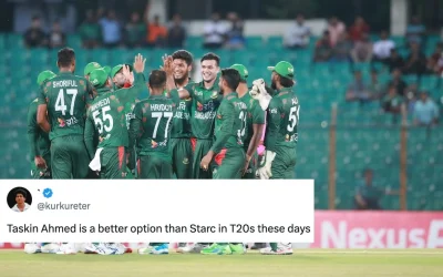 Twitter reactions: Taskin Ahmed, Towhid Hridoy propel Bangladesh to a 6-wicket win over Bangladesh