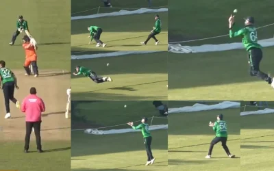 IRE vs NED [WATCH]: Harry Tector, Gareth Delany & George Dockrell team up to execute a vital boundary save