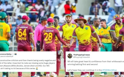 Twitter reactions: Obed McCoy, Johnson Charles shine as West Indies whitewash South Africa in T20Is