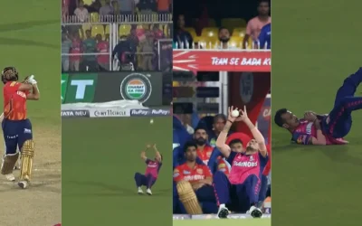 IPL 2024 [WATCH]: Yuzvendra Chahal takes an extraordinary tumbling catch of Prabhsimran Singh in RR vs PBKS match