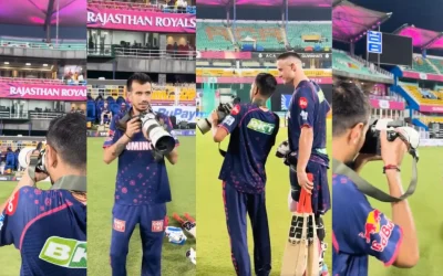 IPL 2024 [WATCH]: Yuzvendra Chahal turns photographer; teases Riyan Parag with a unique name