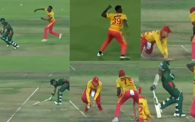 WATCH: Zimbabwe miss double run-out chance in comedy of errors against Bangladesh in 4th T20I