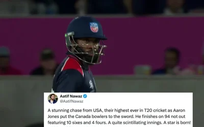 T20 World Cup 2024: Twitter goes wild as Aaron Jones blitz power USA to a record win over Canada