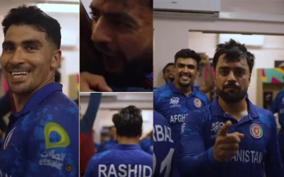 WATCH: Afghanistan players joyfully celebrate their victory against Australia in the dressing room