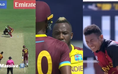 WATCH: Andre Russell hits a massive six off John Kariko during West Indies’ nervy win over PNG in T20 World Cup 2024