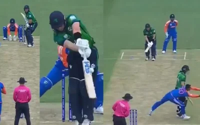 T20 World Cup 2024 [WATCH]: Axar Patel takes a stunning caught and bowled to dismiss Barry McCarthy in IND vs IRE game