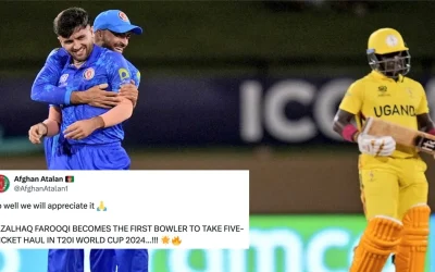 Twitter reactions: Gurbaz, Zadran’s opening stand and Farooqi’s fifer propel Afghanistan to a record-breaking win over T20 World Cup debutants Uganda