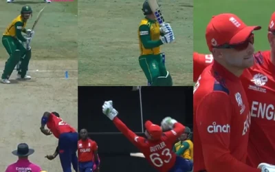 WATCH: Jos Buttler takes a jaw-dropping catch to dismiss Quinton de Kock in ENG vs SA game | T20 World Cup 2024