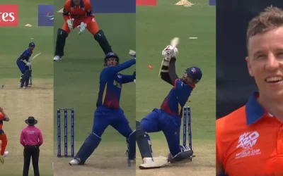 T20 World Cup 2024 [WATCH]: Logan van Beek dismisses Gulshan Jha, Abinash Bohara on consecutive deliveries during NED vs NEP clash