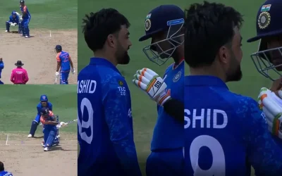 T20 World Cup 2024 [WATCH]: Suryakumar Yadav, Rashid Khan engage in an animated discussion during AFG vs IND game