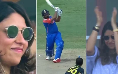 T20 World Cup 2024: Ritika Sajdeh’s reactions to Rohit Sharma’s brutal onslaught against Australia go viral