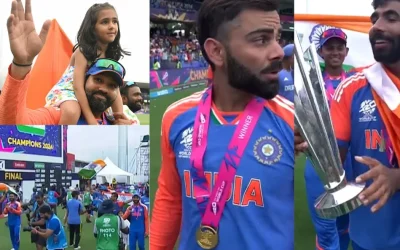 WATCH: Virat Kohli, Rohit Sharma and others take victory lap after India wins T20 World Cup 2024