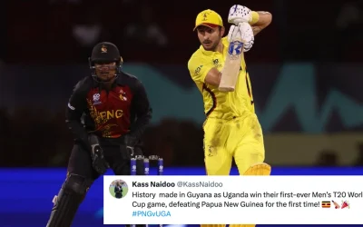 T20 World Cup 2024[ Twitter reactions]: Bowlers, Riazat Ali Shah shine as Uganda registers a historic win over Papua New Guinea