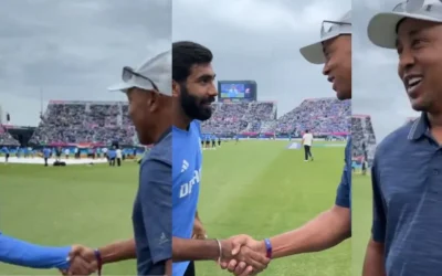 WATCH: Virat Kohli, Jasprit Bumrah catch up with basketball great John Starks at New York Cricket Stadium | T20 World Cup 2024