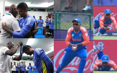 WATCH: Viv Richards presents Best Fielder Medal to Suryakumar Yadav after India’s emphatic win over Bangladesh in T20 World Cup 2024