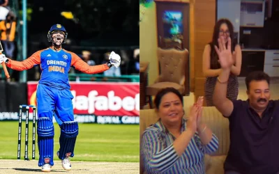 Abhishek Sharma’s sister posts heartwarming video of parents erupting in joy over his maiden T20I ton