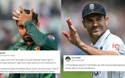 Fans roast Pakistan star Babar Azam for his retirement tribute blunder to James Anderson