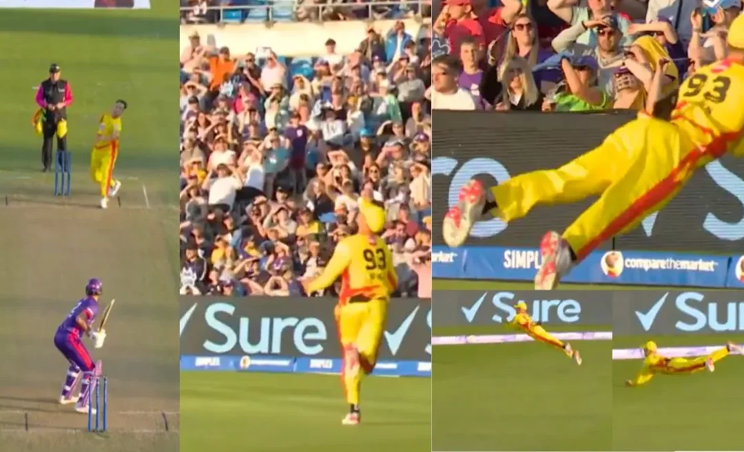 WATCH: Chris Green plucks a spectacular catch during NOS vs TRT match in The Hundred 2024