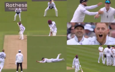 ENG vs WI [WATCH]: Harry Brook takes a sublime one handed catch to dismiss Mikyle Louis on Day 1 of the Lord’s Test