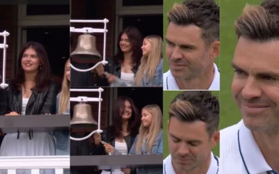 WATCH: James Anderson gets emotional as his daughters ring the bell at Lord’s in legendary pacer’s farewell Test – ENG vs WI