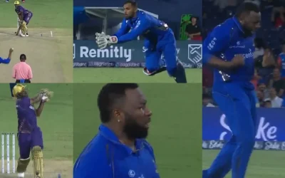 MLC 2024 [WATCH]: Kieron Pollard’s wild celebration after dismissing Andre Russell in the LAKR vs MINY game