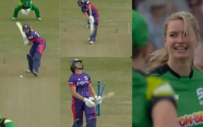 WATCH: Lauren Bell cleans up Alice Davidson Richards in a thrilling tie between Northern Superchargers and Southern Brave at The Hundred Women 2024