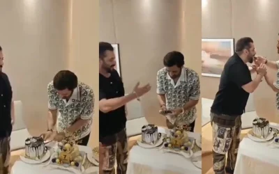 WATCH: MS Dhoni cuts birthday cake with Salman Khan; gets a special wish from Ruturaj Gaikwad