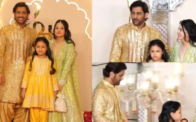 WATCH: MS Dhoni and wife Sakshi dazzle as cricket royalty grace Anant Ambani-Radhika Merchant’s wedding