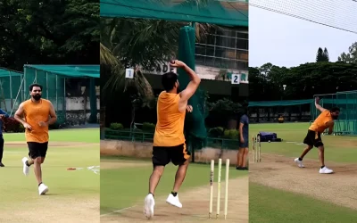 WATCH: Mohammed Shami refines his bowling skills in the nets after his injury