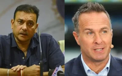 Ravi Shastri mercilessly roasts Michael Vaughan over India-oriented T20 World Cup scheduling remark