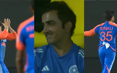 WATCH: Gautam Gambhir bursts into smile after Rinku Singh takes maiden T20I wicket in SL vs IND Super Over thriller