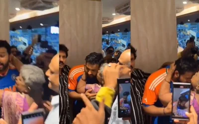 WATCH: Rohit Sharma’s mother hugs and kisses son in heartwarming moment; skips doctor’s appointment to attend Wankhede ceremony