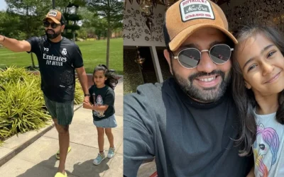 Rohit Sharma’s daughter Samaira sends him a sweet message during a live streaming session