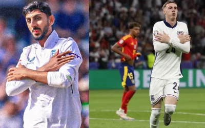 ENG vs WI [WATCH]: Shoaib Bashir mirrors footballer Cole Palmer’s iconic celebration after dismissing Alick Athanaze in the second Test