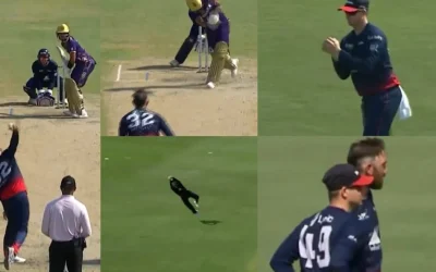 WATCH: Steve Smith grabs a screamer off Glenn Maxwell’s bowling in WF vs LAKR game at MLC 2024