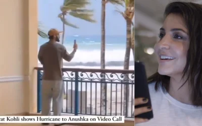 WATCH: Virat Kohli shows Hurricane Beryl to Anushka Sharma over a video call