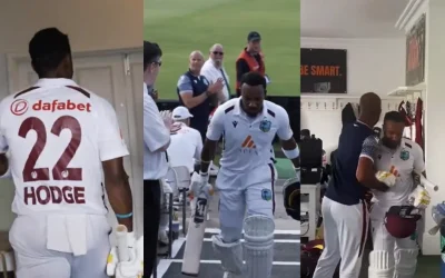 ENG vs WI [WATCH]: Kavem Hodge receives standing ovation from Nottingham crowd after maiden Test ton