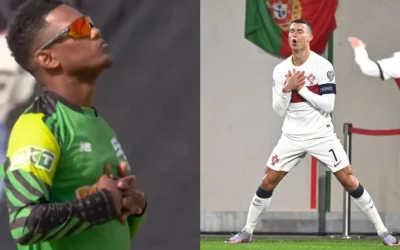 WATCH: Akeal Hosein emulates Cristiano Ronaldo’s world famous ‘nap’ celebration in The Hundred 2024