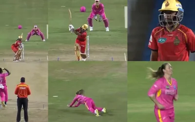 WCPL 2024 [WATCH]: Amanda-Jade Wellington takes a stunning diving catch to remove Harshita Samarawickrama