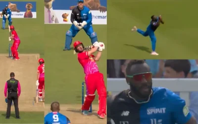 WATCH: Andre Russell pulls off an extraordinary backward-running catch in The Hundred 2024