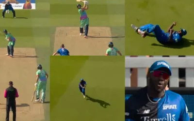 WATCH: Andre Russell executes a stunning backward-running catch in The Hundred 2024