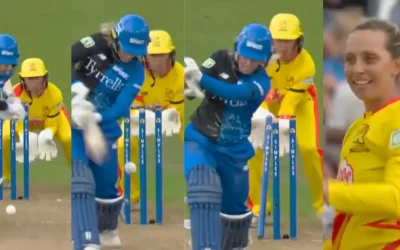 WATCH: Ashleigh Gardner cleans up Georgia Redmayne with a beauty in The Hundred Women 2024