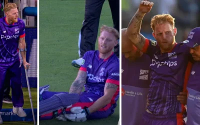 WATCH: Ben Stokes suffers a horrific injury, walks on crutches after returning from the hospital