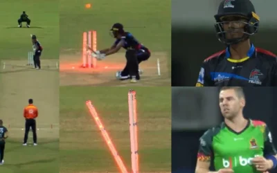 WATCH: Anrich Nortje sends Teddy Bishop packing with a blazing yorker in the CPL 2024